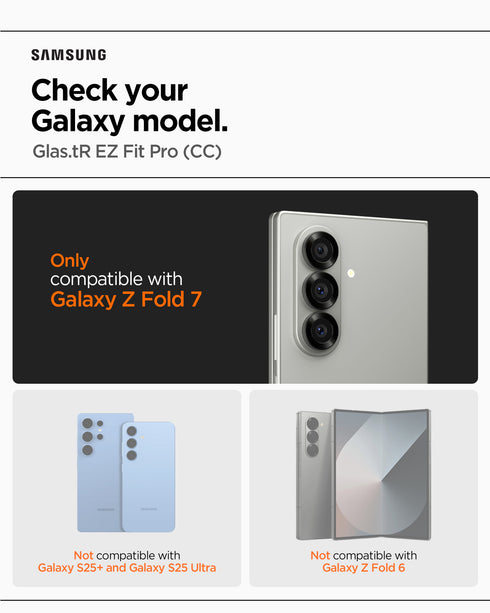 Spigen Galaxy Z Fold 7 螢幕保護貼 GLAS.tR EZ Fit Pro HD(2片裝)
